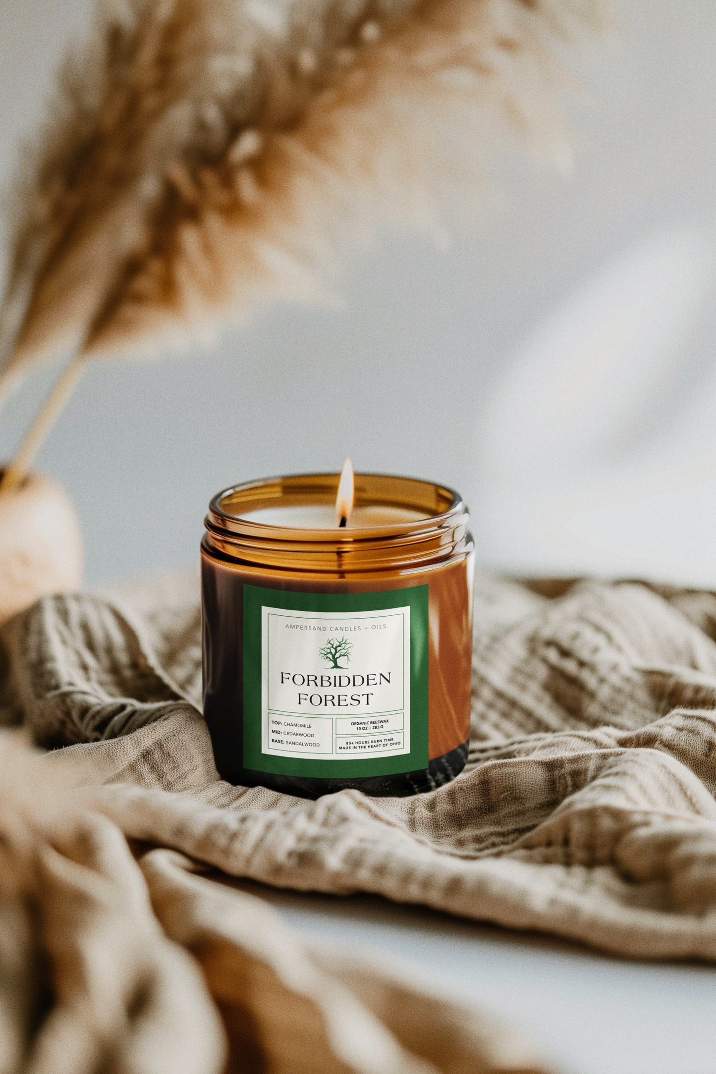Forbidden Forest Beeswax Candle 10oz Harry Potter