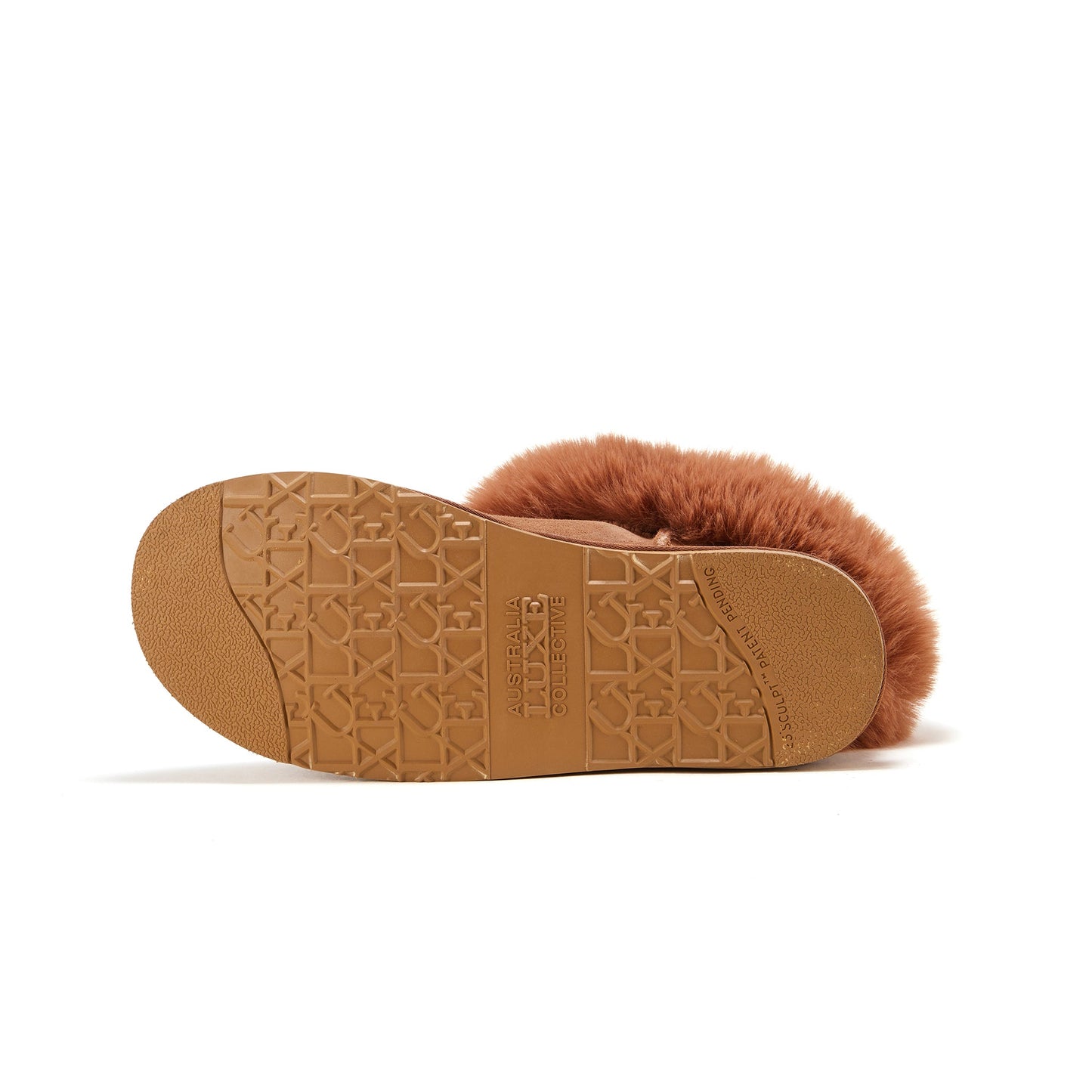Ultra Short Chestnut Faux Fur Cuff Cosy Shoe FOXY