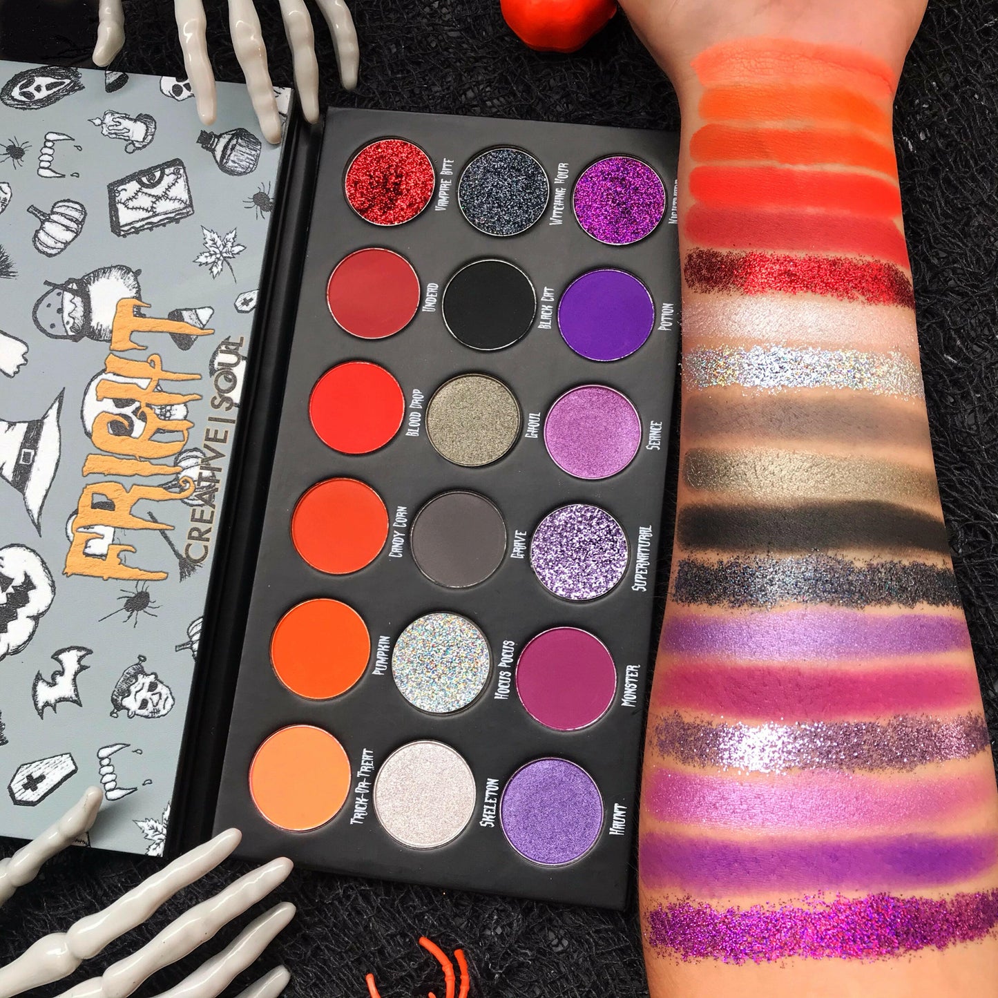 Fright Vibrant Eyeshadow Palette Creative Soul Cosmetics
