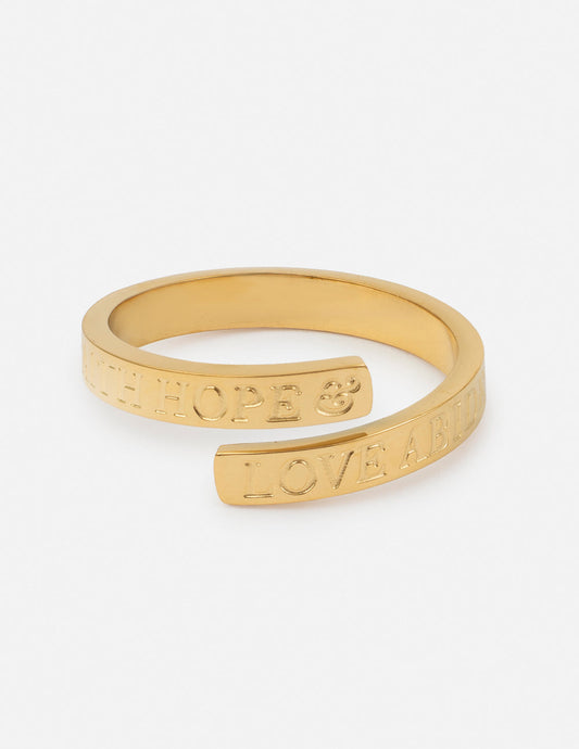 Faith Hope Love Ring Meaningful Christian Jewelry