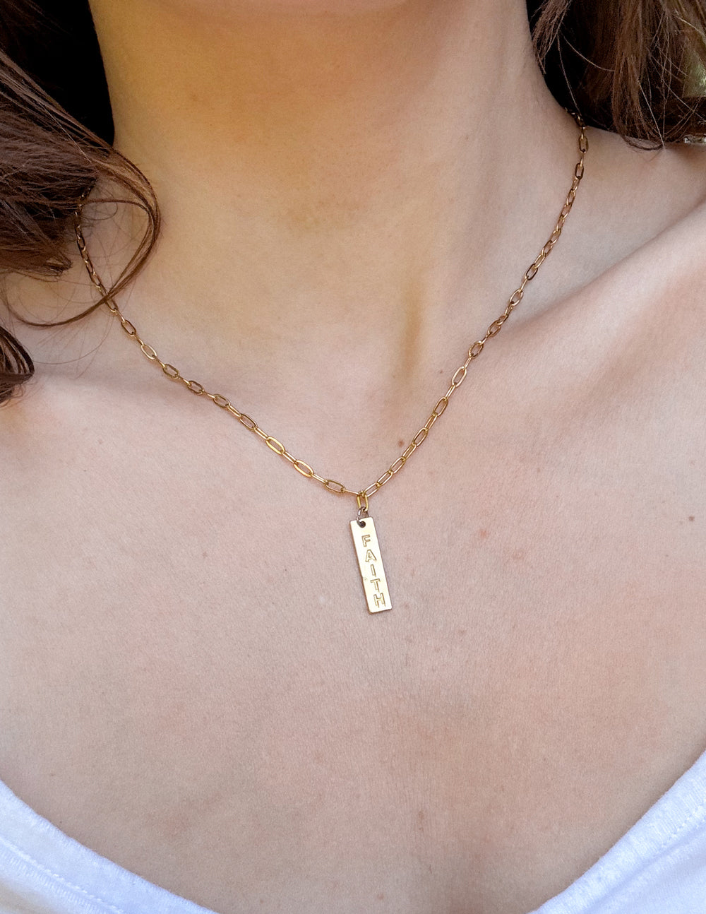 Faith Necklace Inspirational Jewelry Necklace