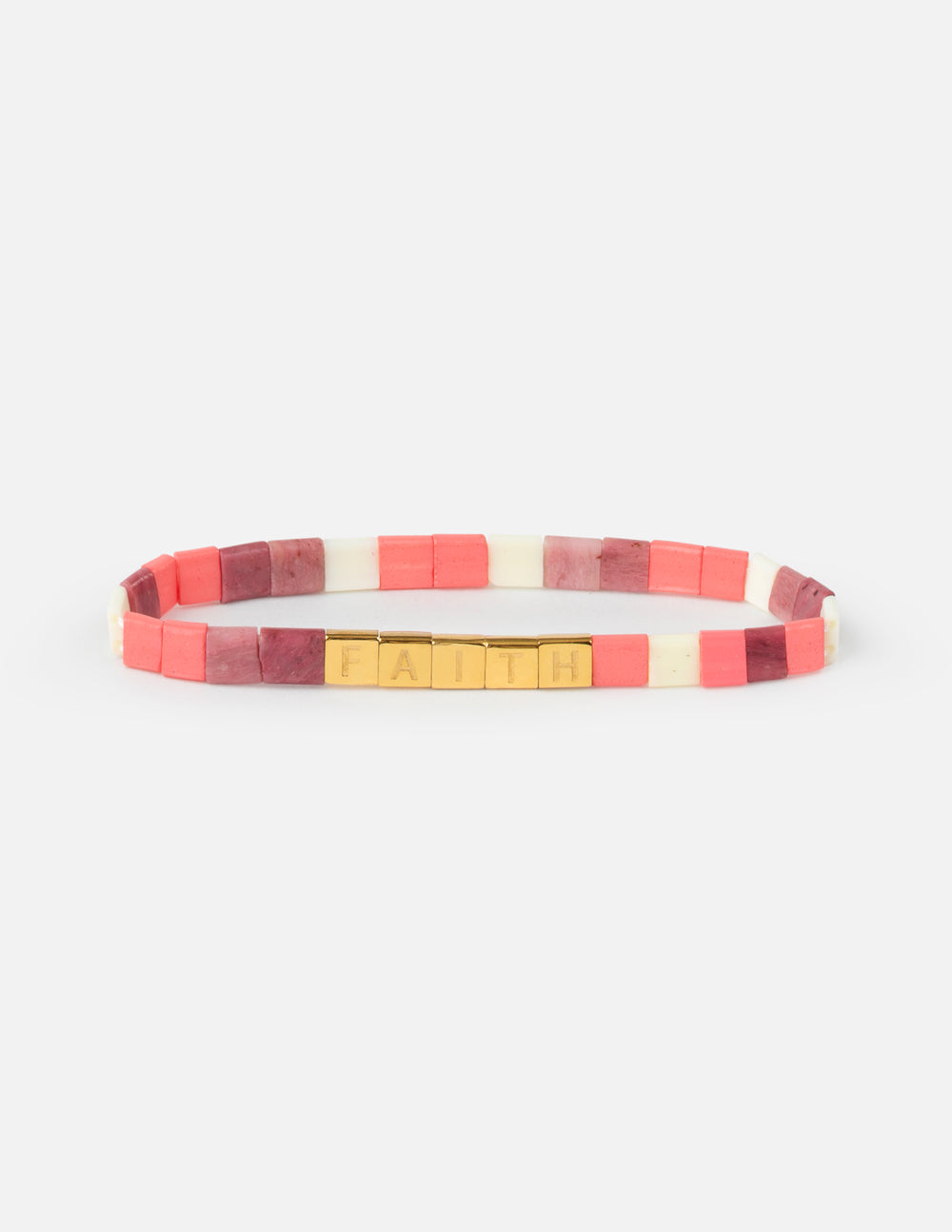 Faith Tile Letter Bracelet Religious Jewelry