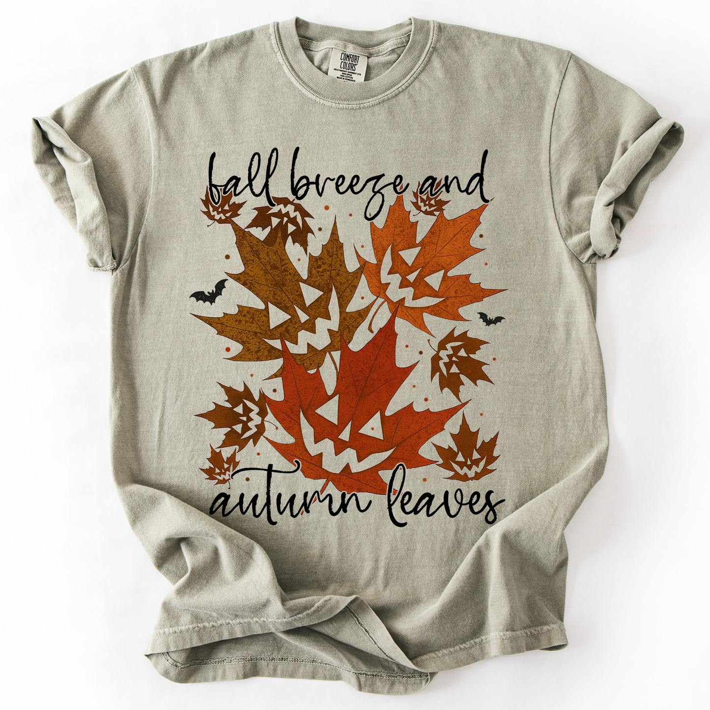 Fall Breeze and Autumn Leaves Comfort Colors T-Shirt Refinery Number One