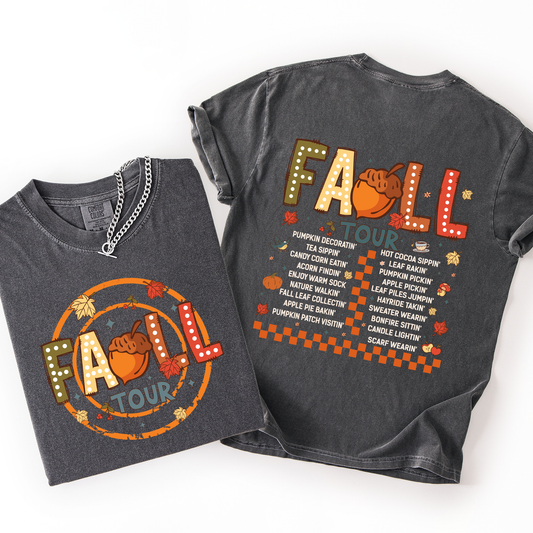 Fall Tour Comfort Colors T-Shirt Front and Back Refinery Number One