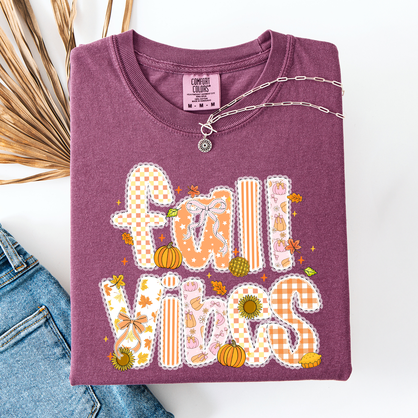 Fall Vibes Pumpkin Comfort Colors T-Shirt Refinery Number One