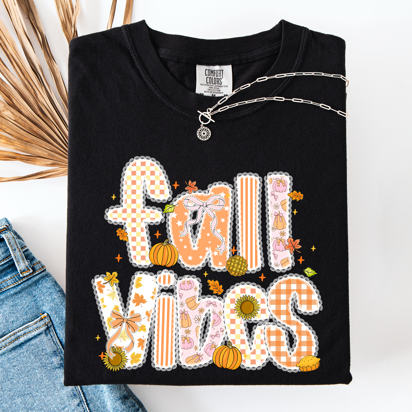 Fall Vibes Pumpkin Comfort Colors T-Shirt Refinery Number One