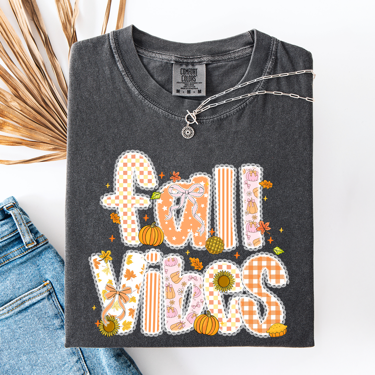 Fall Vibes Pumpkin Comfort Colors T-Shirt Refinery Number One
