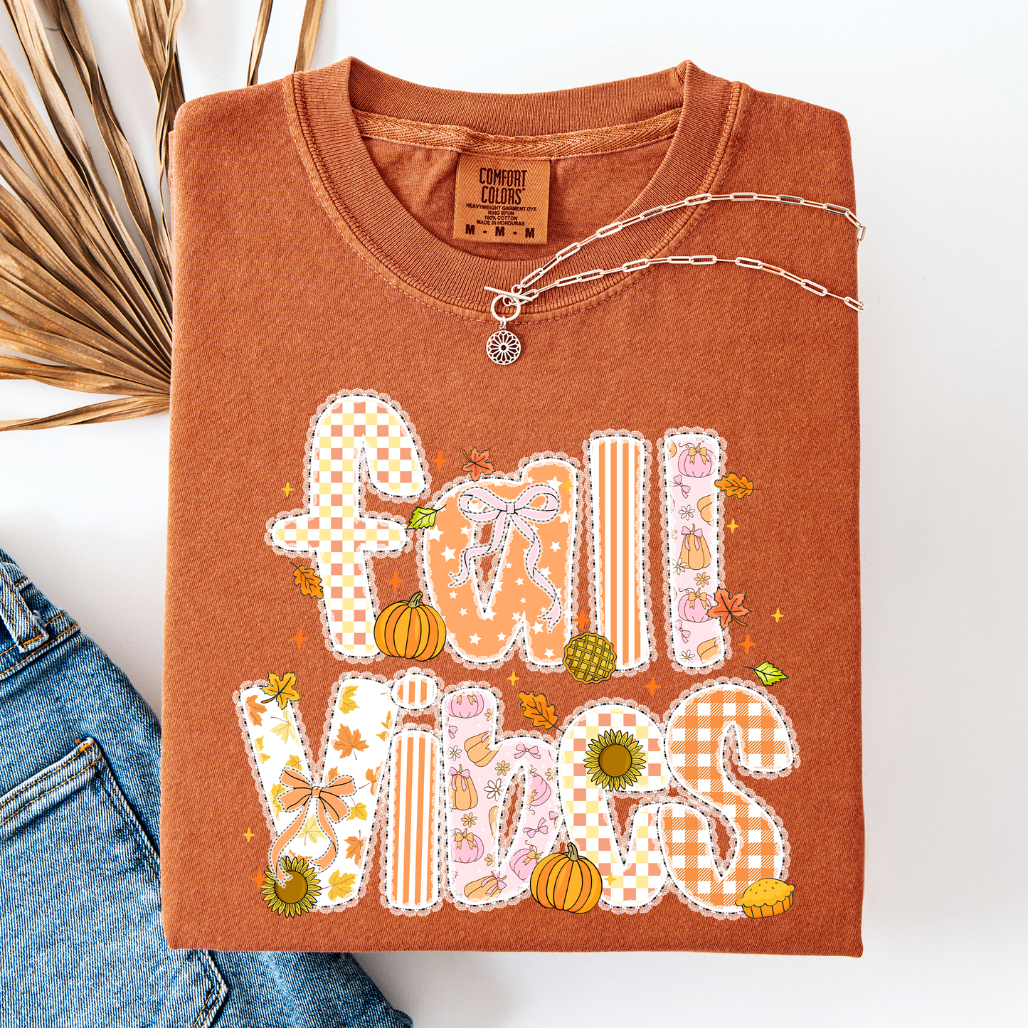 Fall Vibes Pumpkin Comfort Colors T-Shirt Refinery Number One