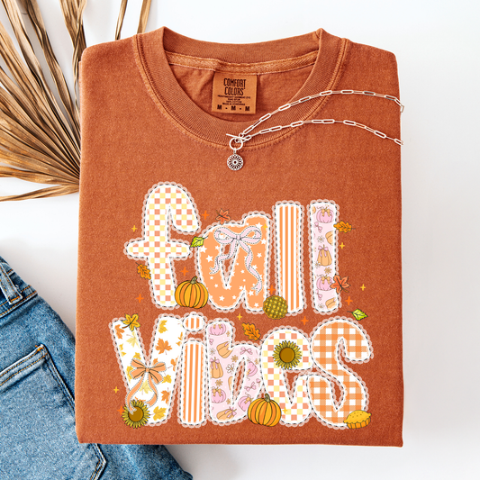 Fall Vibes Pumpkin Comfort Colors T-Shirt Refinery Number One