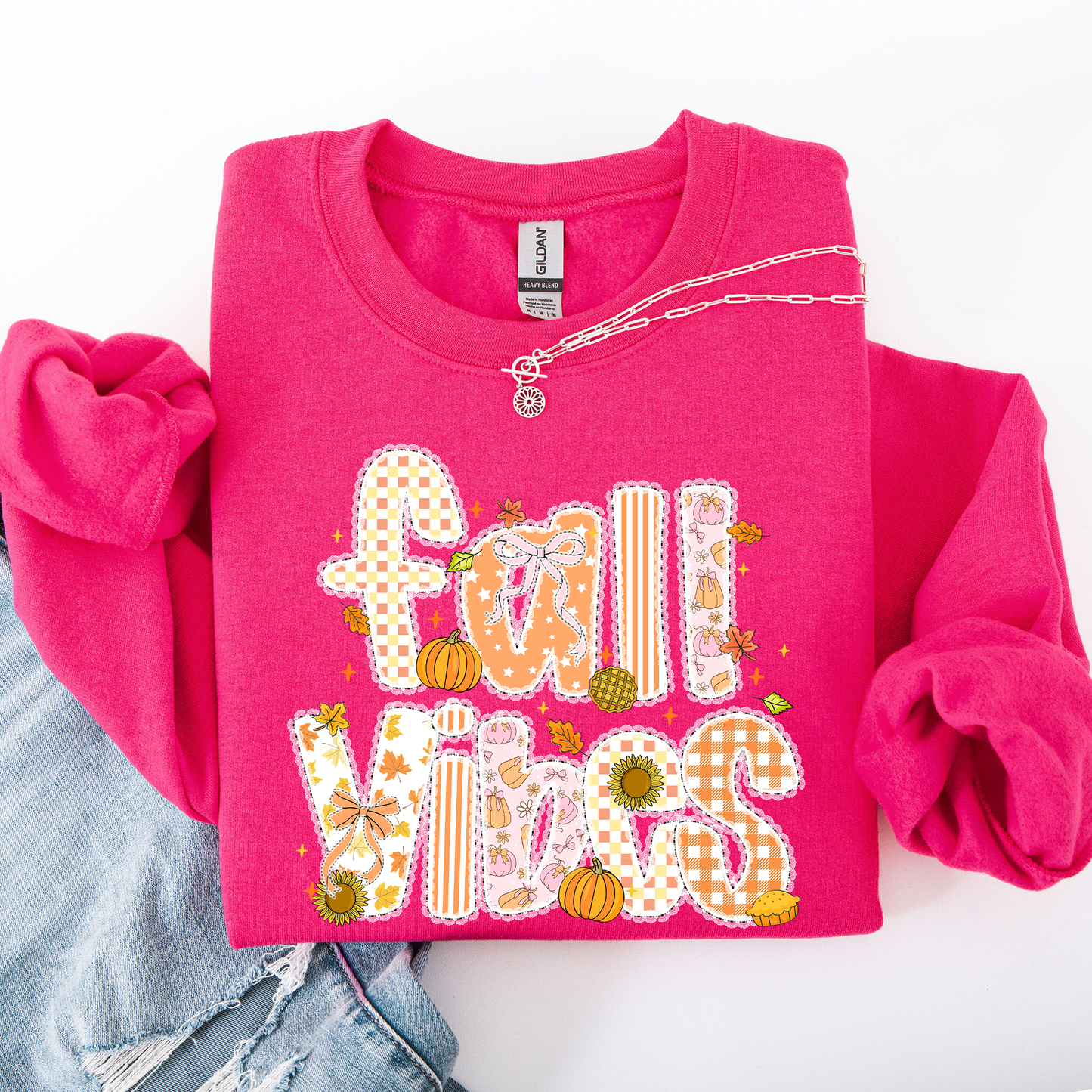 Fall Vibes Autumn Pumpkin Halloween Sweatshirt Refinery Number One