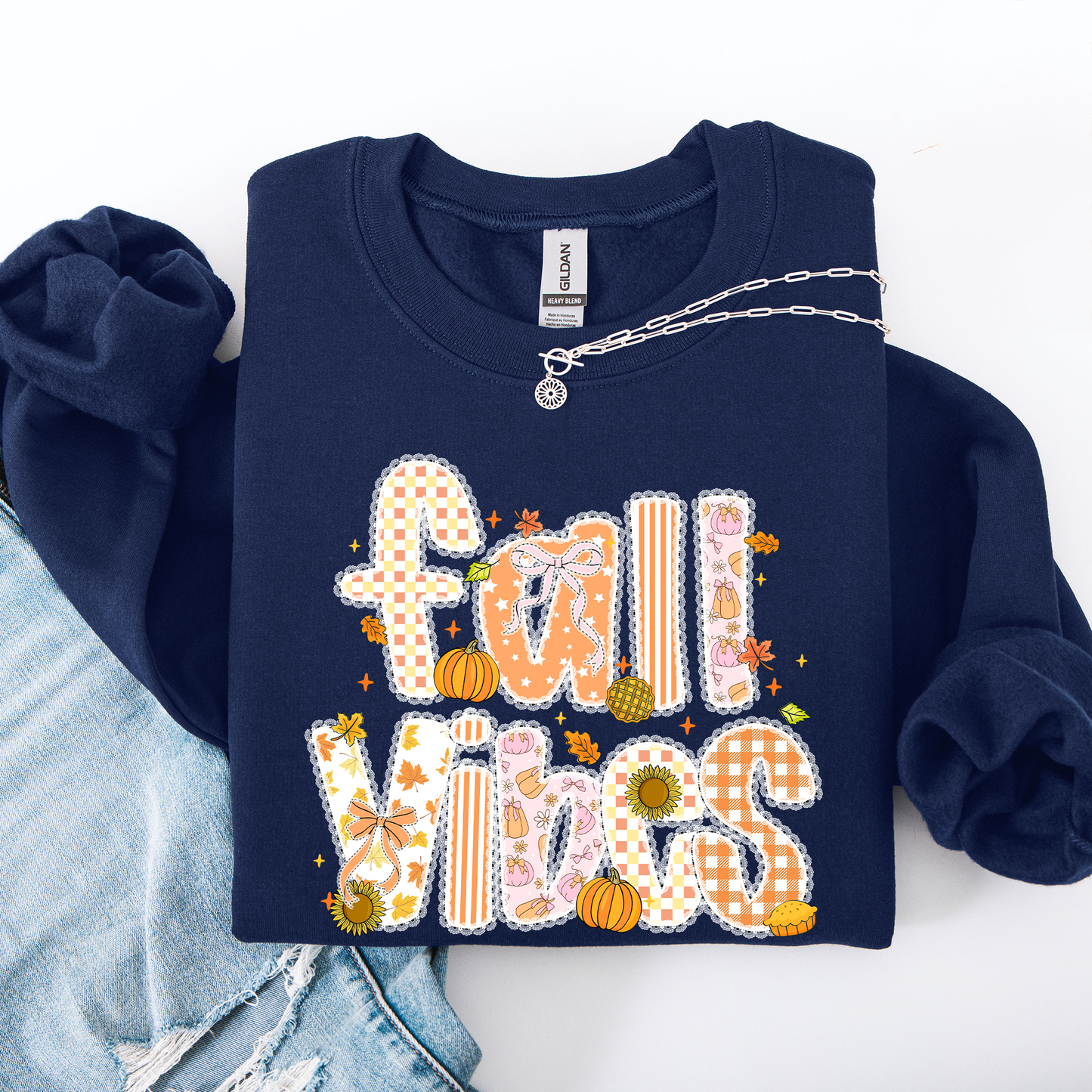 Fall Vibes Autumn Pumpkin Halloween Sweatshirt Refinery Number One