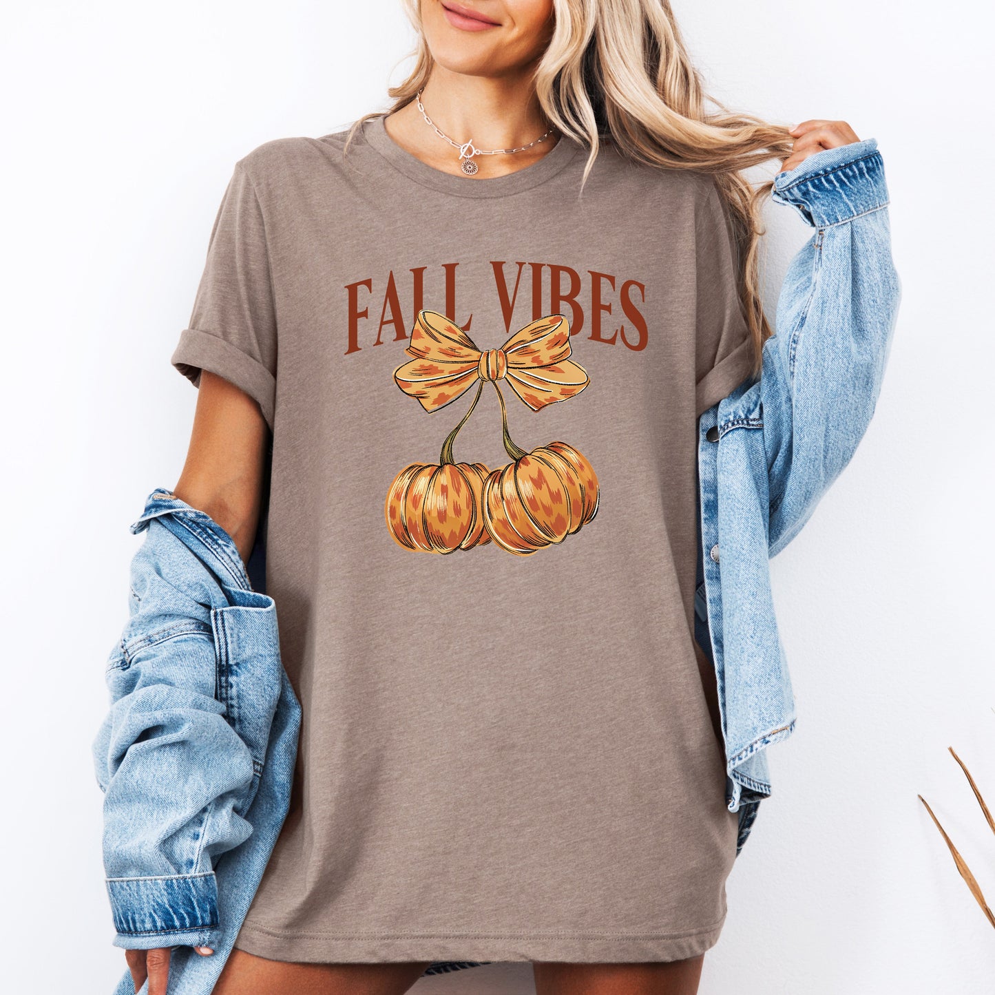 Fall Vibes Cherry Pumpkins Autumn Halloween T-shirt Refinery Number One