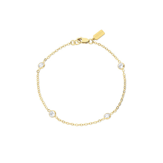 Cubic Zirconia 14k Gold Filled Bracelet Faye