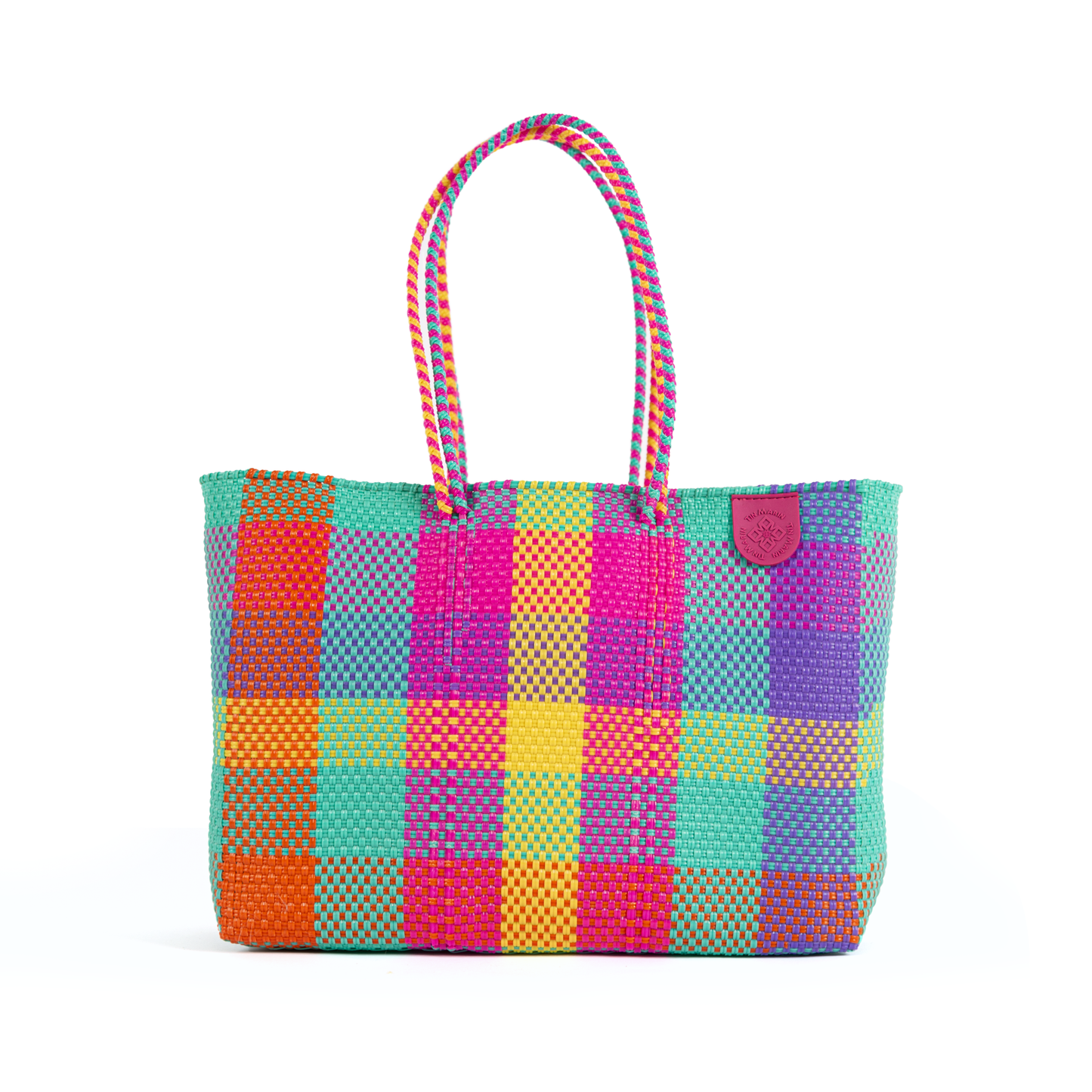 Fiesta Woven Super Tote Water-Resistant Tote Bag Tin Marin