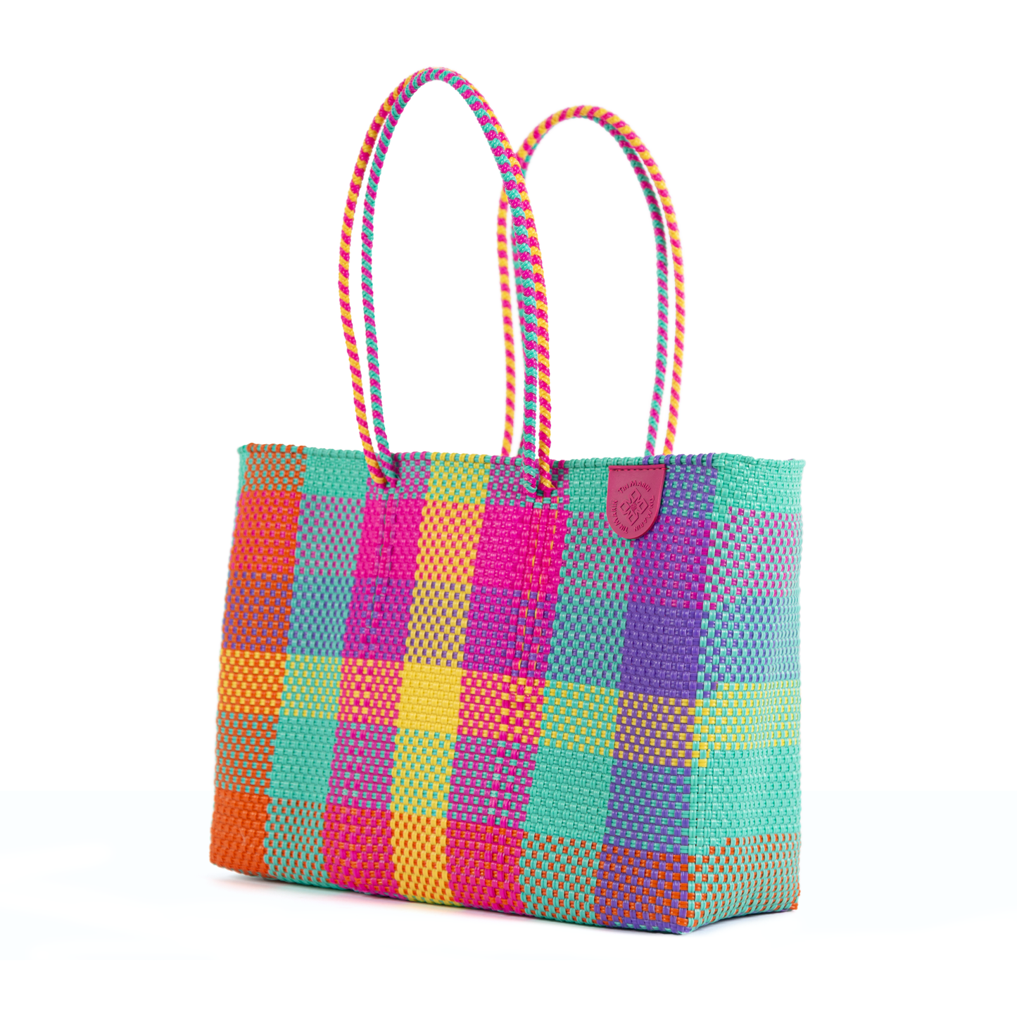 Fiesta Woven Super Tote Water-Resistant Tote Bag Tin Marin