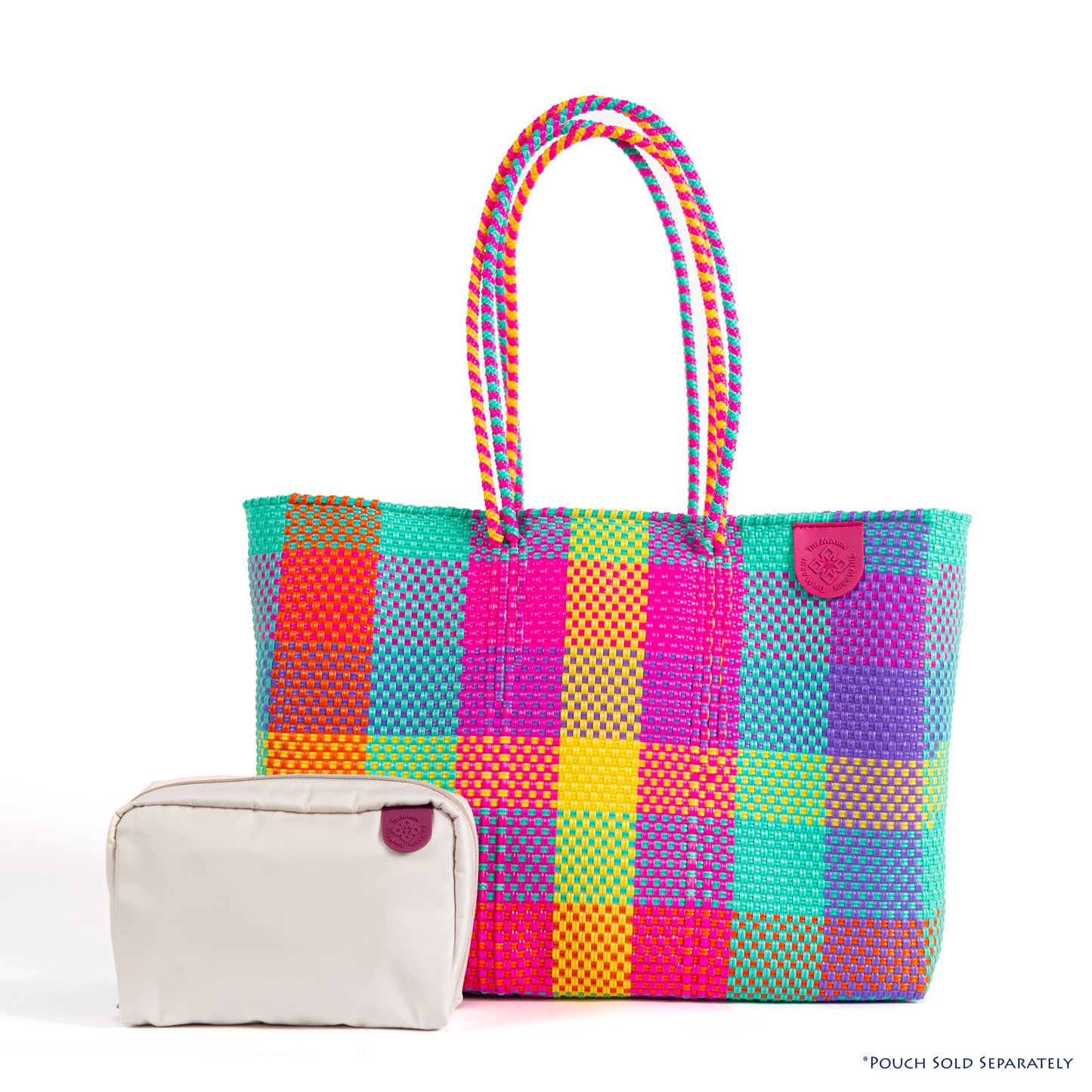 Fiesta Woven Super Tote Water-Resistant Tote Bag Tin Marin
