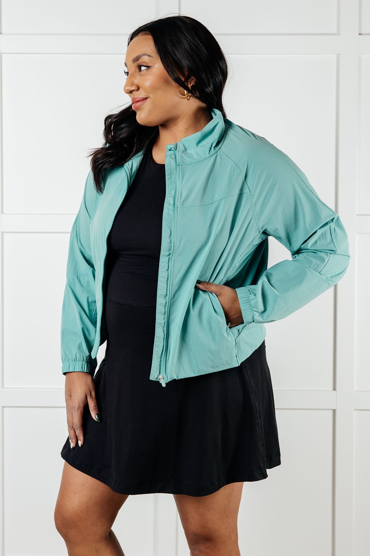 Nylon Tidal Wave Tennis Jacket Fit Happens
