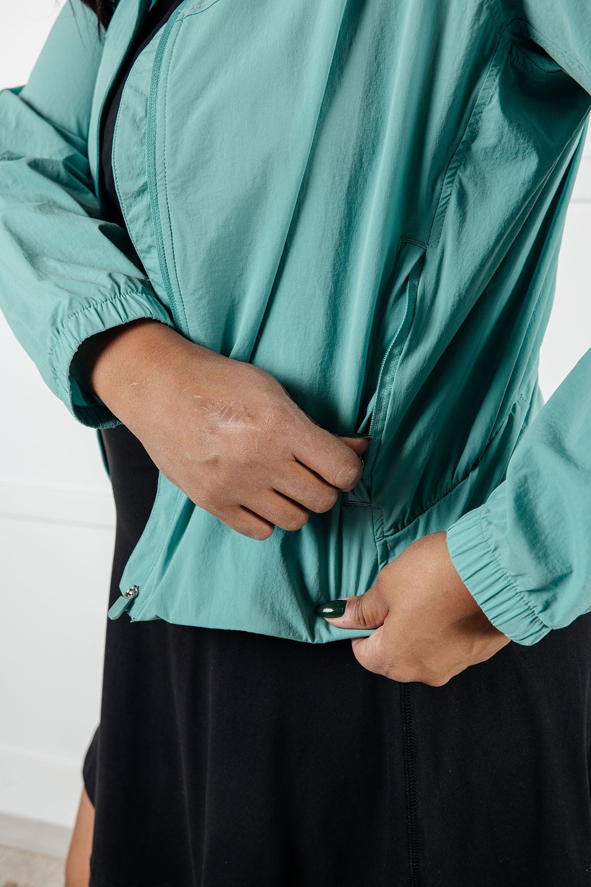 Nylon Tidal Wave Tennis Jacket Fit Happens