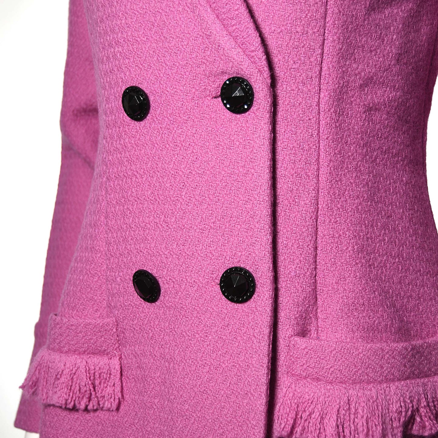 Purple Tweed Fitted Blazer Fleur