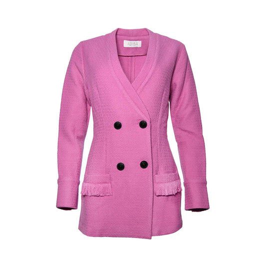 Purple Tweed Fitted Blazer Fleur