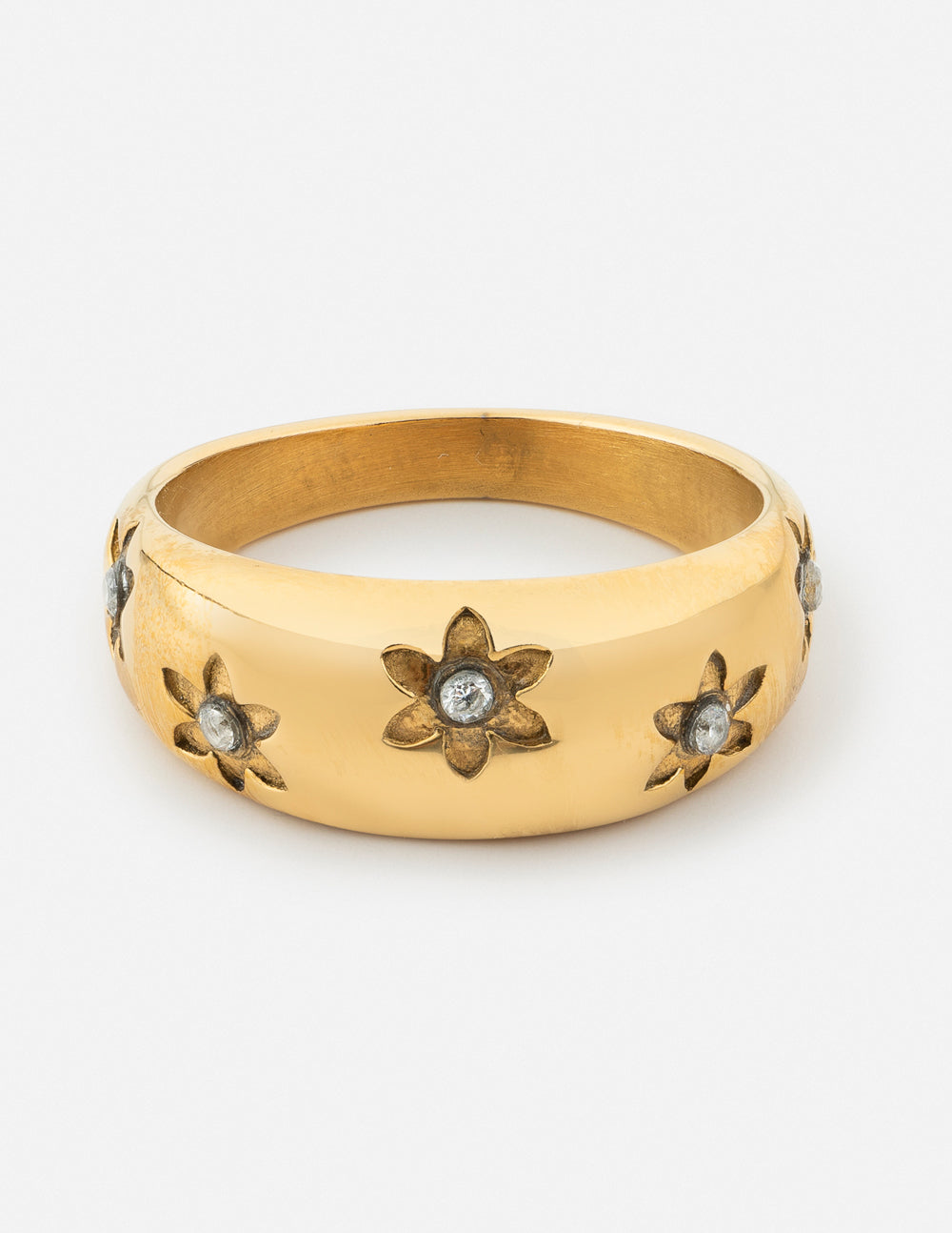 Floral Dome Ring Dome Ring Elevated Faith