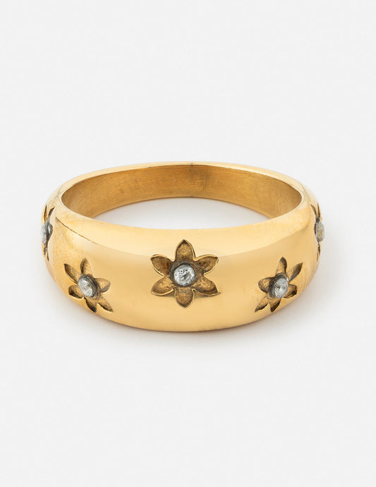 Floral Dome Ring Dome Ring Elevated Faith
