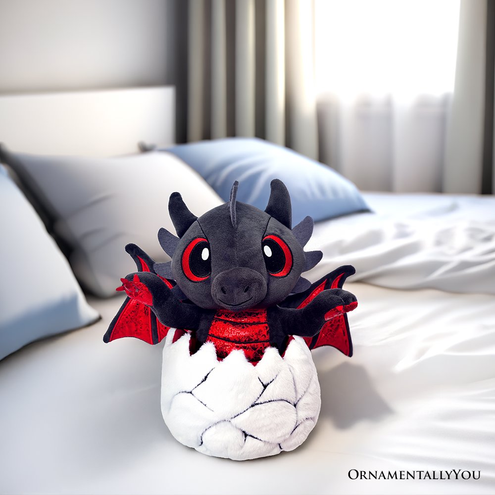 Drogo the Dino Black and Red 12' Dinosaur Stuffed Animal Plushie