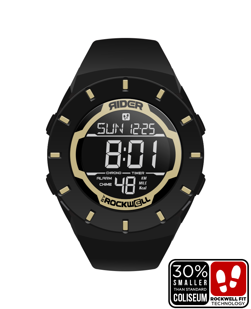 Coliseum Fit™ Forum Black Gold Rugged Watch Rockwell Time