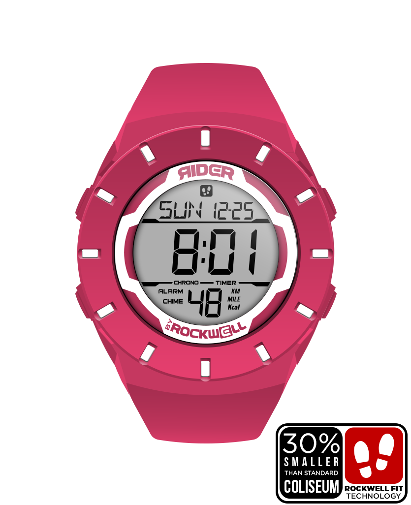 Coliseum Fit™ Pink/White Watch Fitness Tracker Rockwell Time