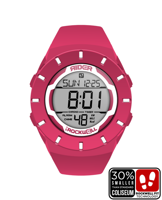 Coliseum Fit™ Pink/White Watch Fitness Tracker Rockwell Time