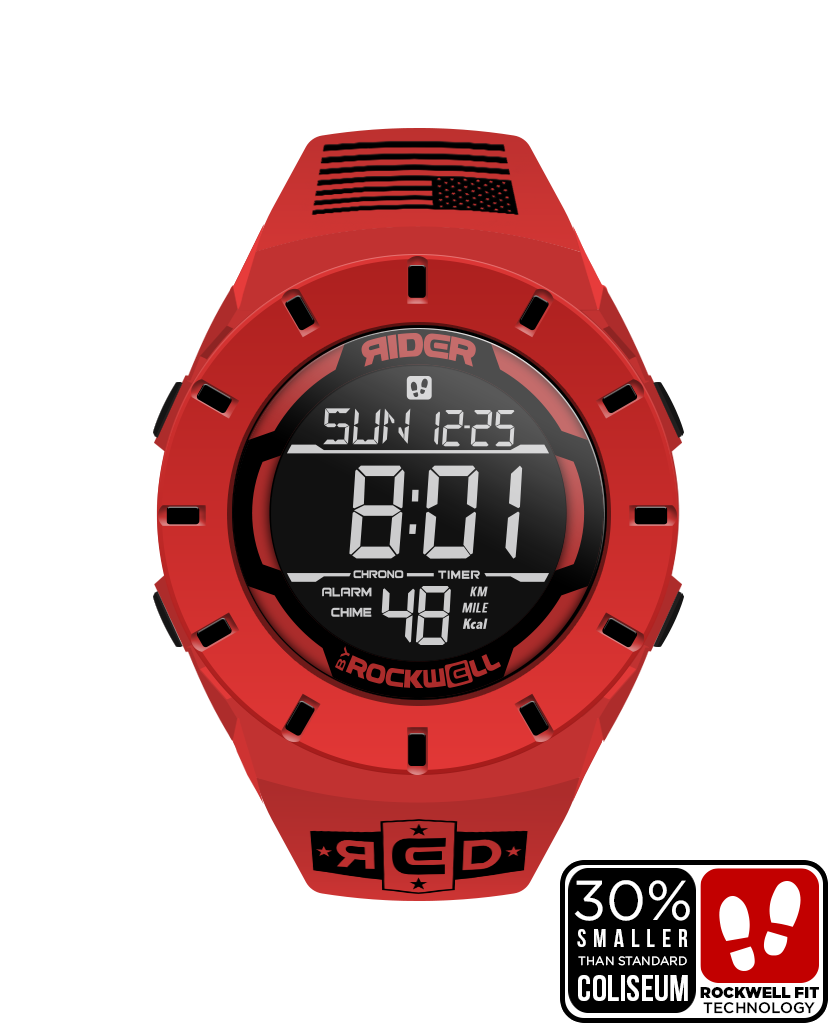 Coliseum Fit Forum R.E.D. Edition Red Black Watch Rockwell Time