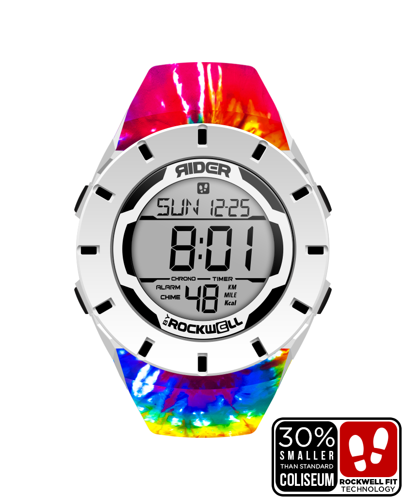 Tie-Dye White/Black Coliseum Fit™ Forum Watch Samadelic Edition