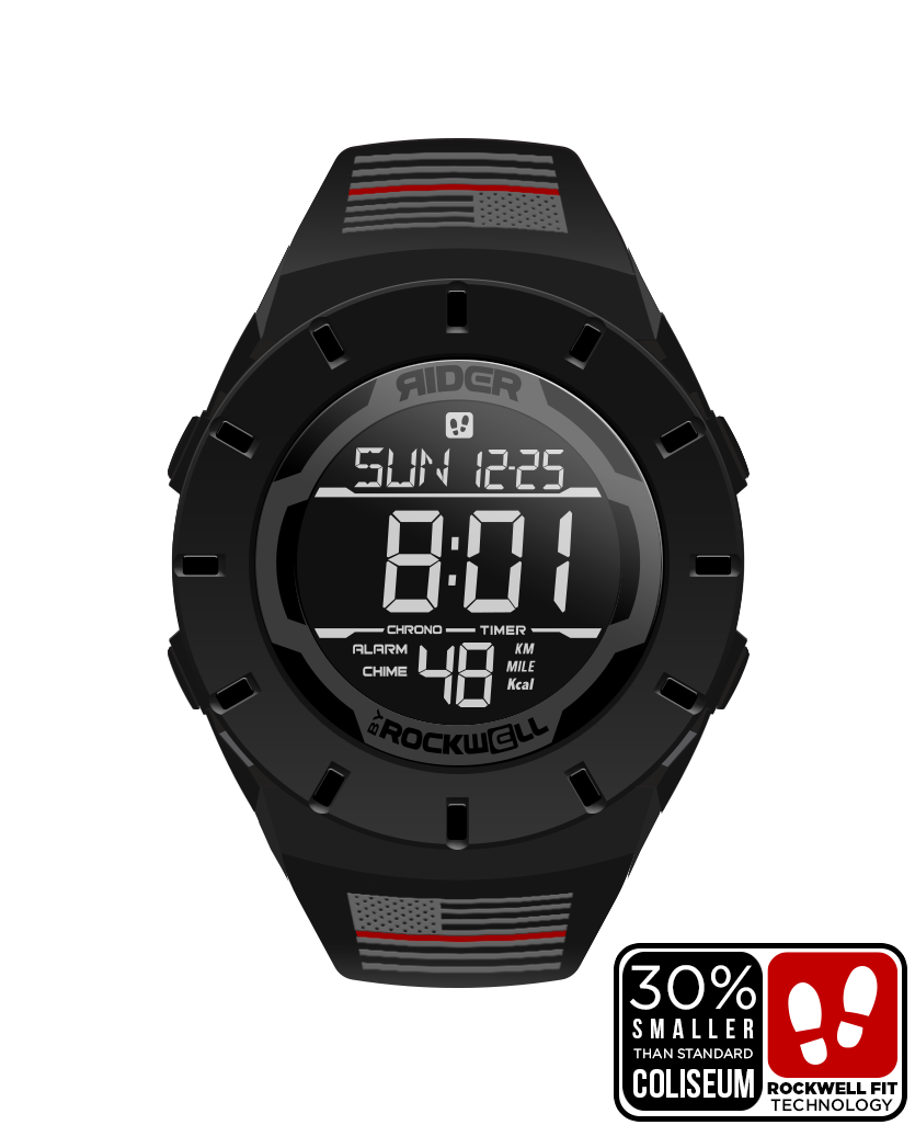 Firefighter Freedom Edition Phantom Black Coliseum Fit™ Forum Watch Rockwell Time