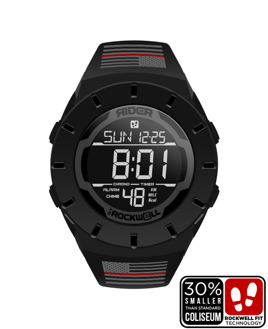 Firefighter Freedom Edition Phantom Black Coliseum Fit™ Forum Watch Rockwell Time