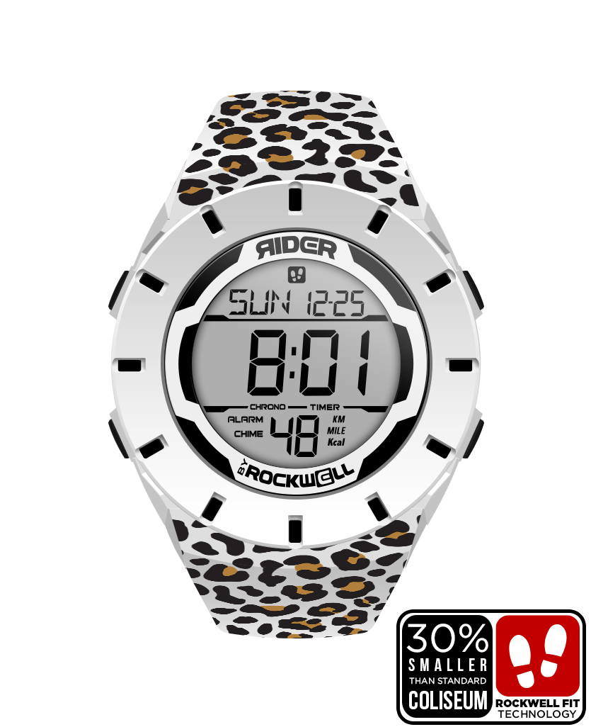 Coliseum Fit Forum Cheetah-Print CradleFit Bracelet Watch Rockwell Time
