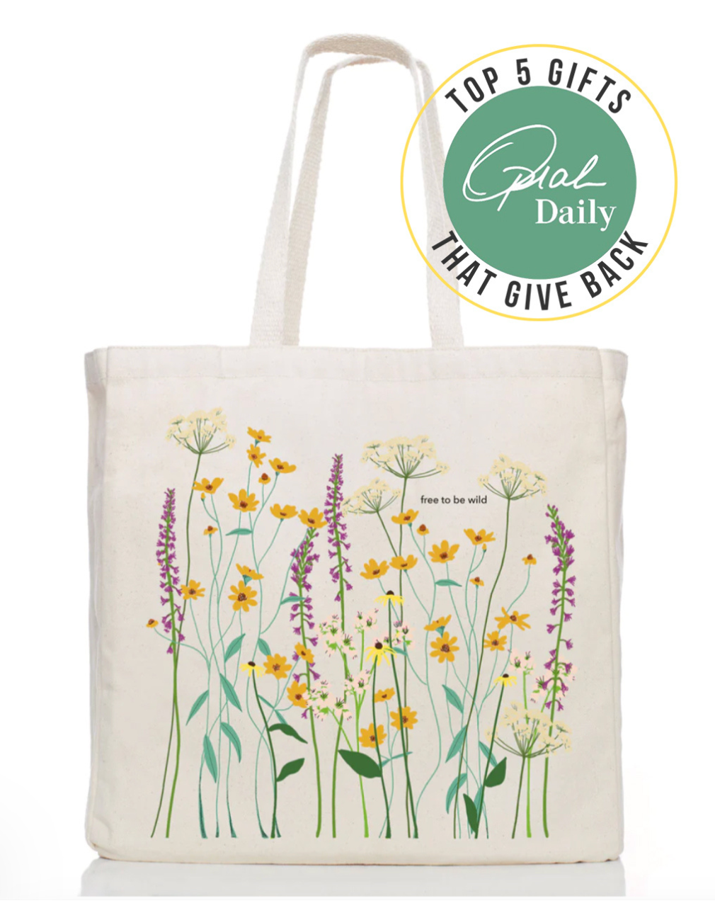 Free to Be Wild Organic Cotton Tote Bag