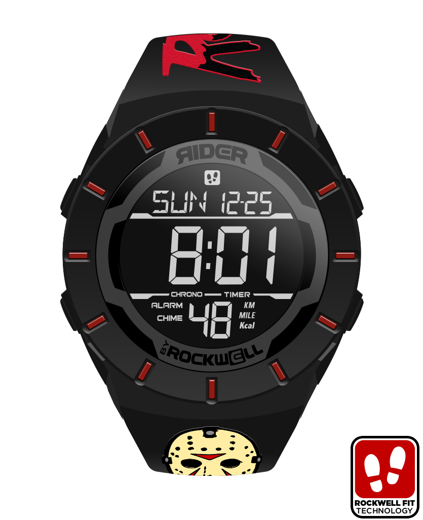 Coliseum Fit™ Phantom Black Digital Watch Friday the 13th Limited Edition Rockwell