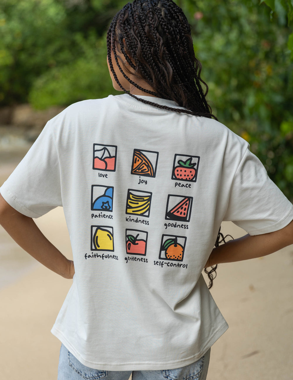 Fruit of the Spirit Unisex Oversized Tee 100% Cotton