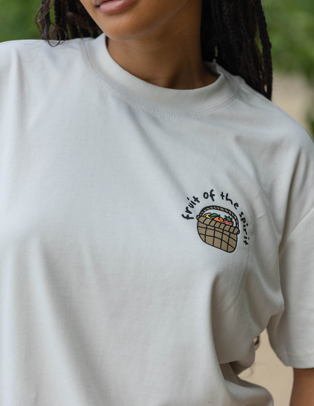 Fruit of the Spirit Unisex Oversized Tee 100% Cotton