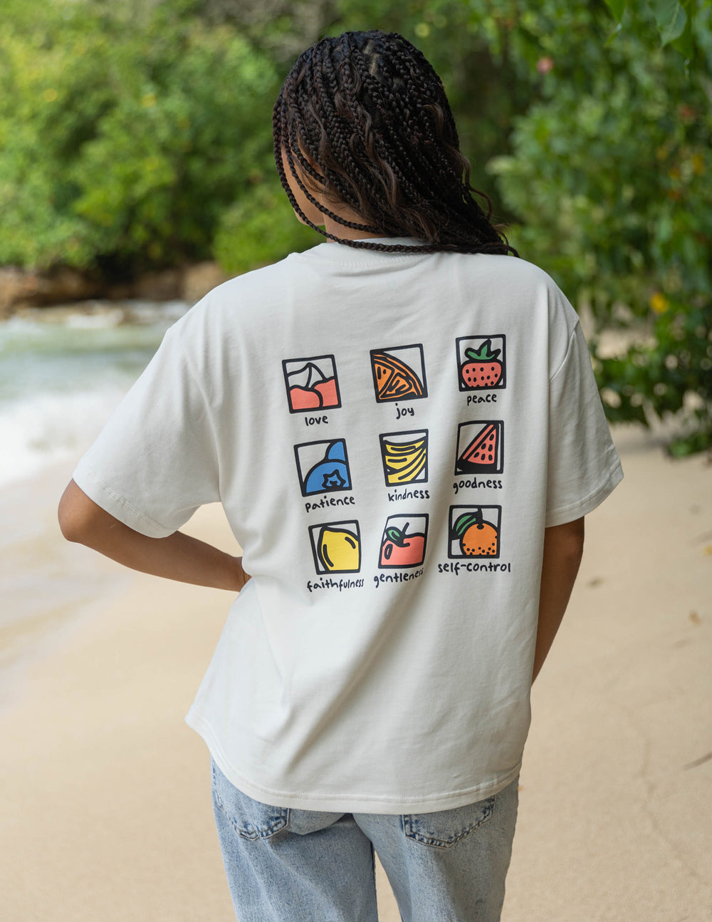 Fruit of the Spirit Unisex Oversized Tee 100% Cotton