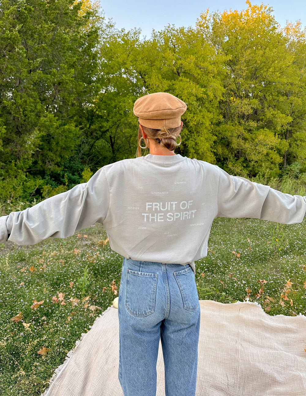 Fruit of the Spirit Grey Long Sleeve Unisex Tee