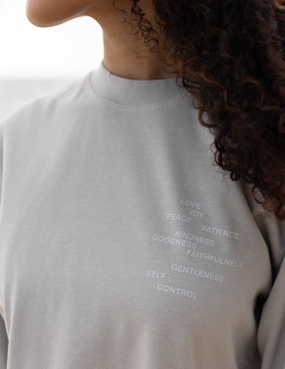 Fruit of the Spirit Grey Long Sleeve Unisex Tee