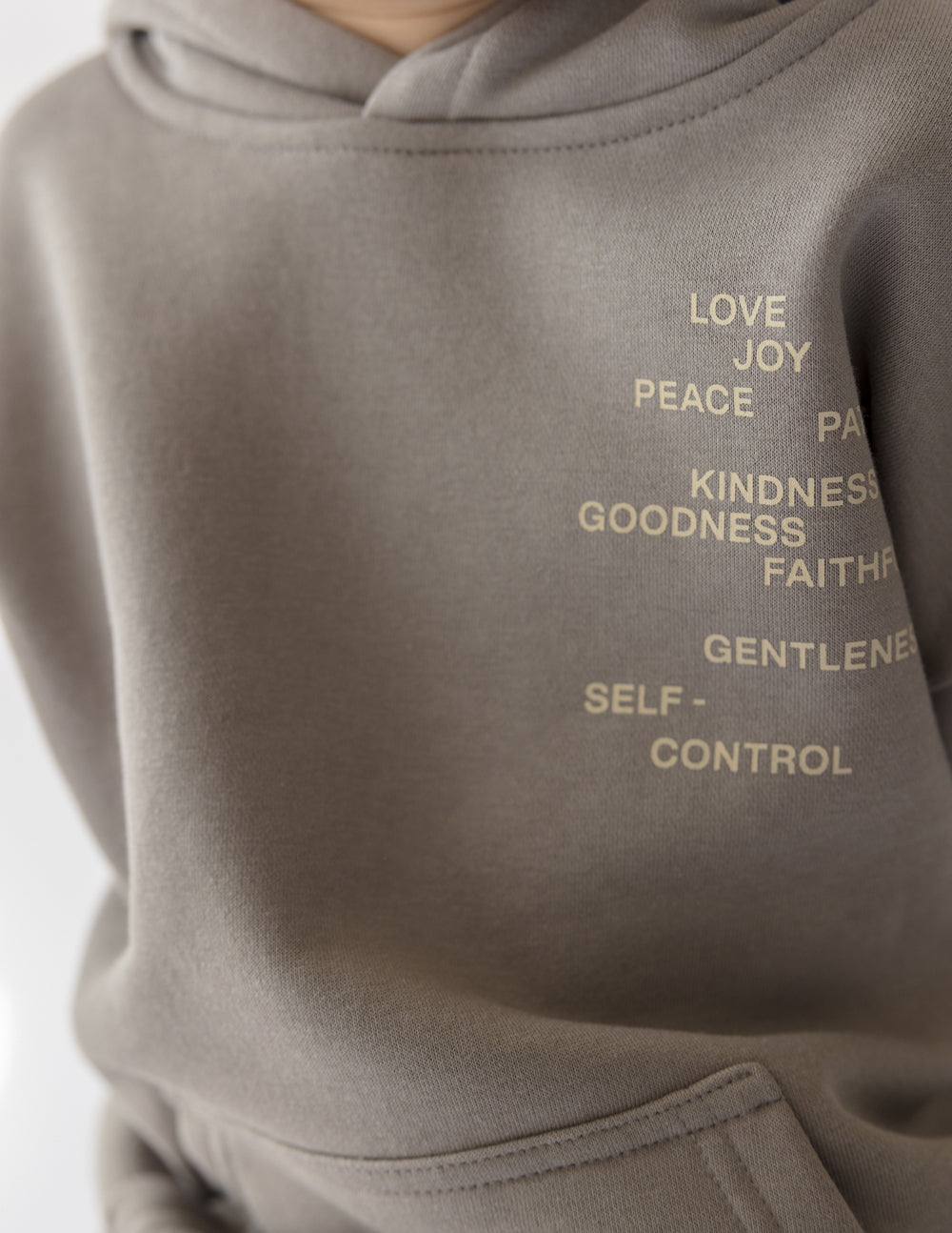 Kids Oversized Fruit of the Spirit Hoodie Elevated Faith