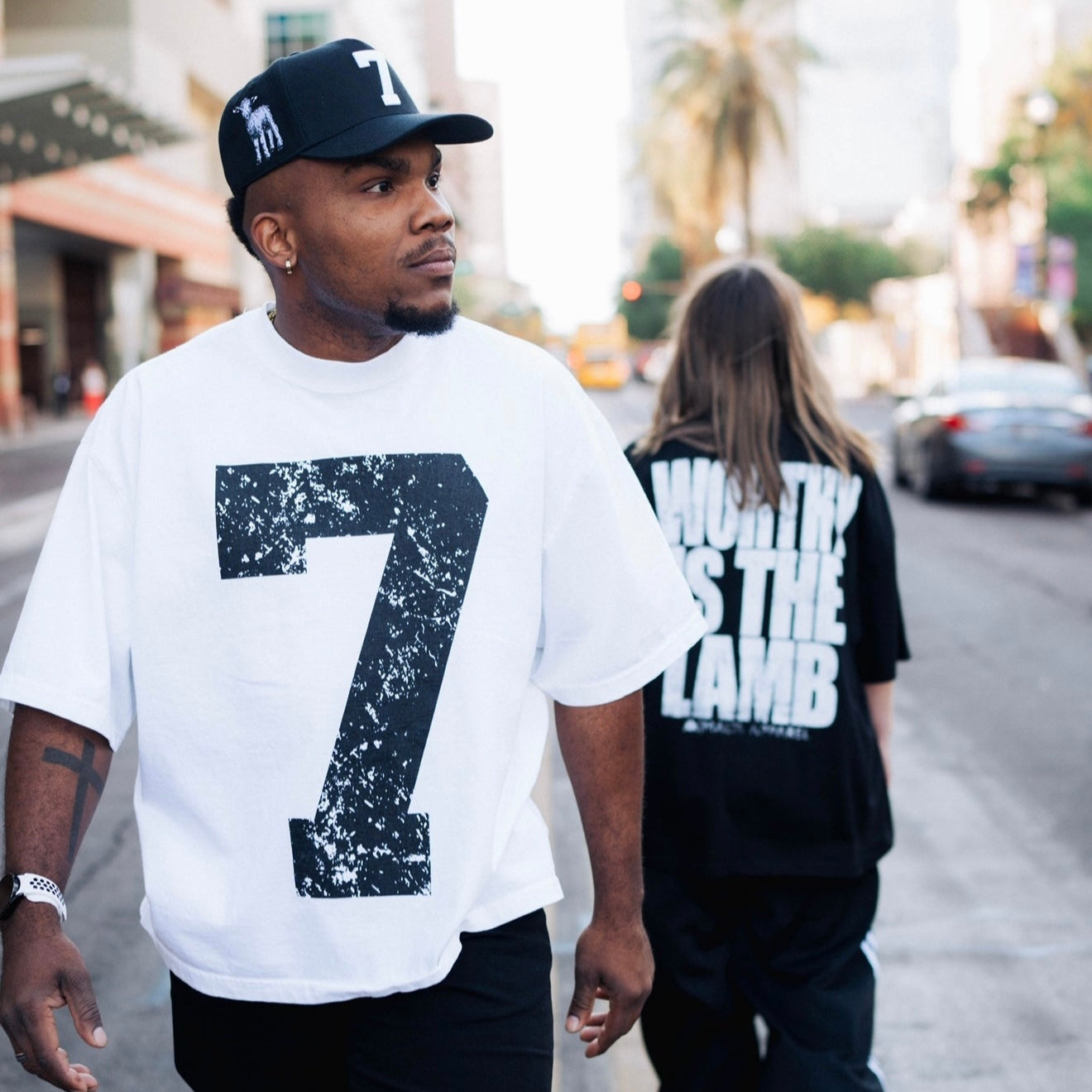 [PRE-ORDER - SHIPS AUGUST 18TH] 70x7 Drop Shoulder Tee (Super Oversized) - White