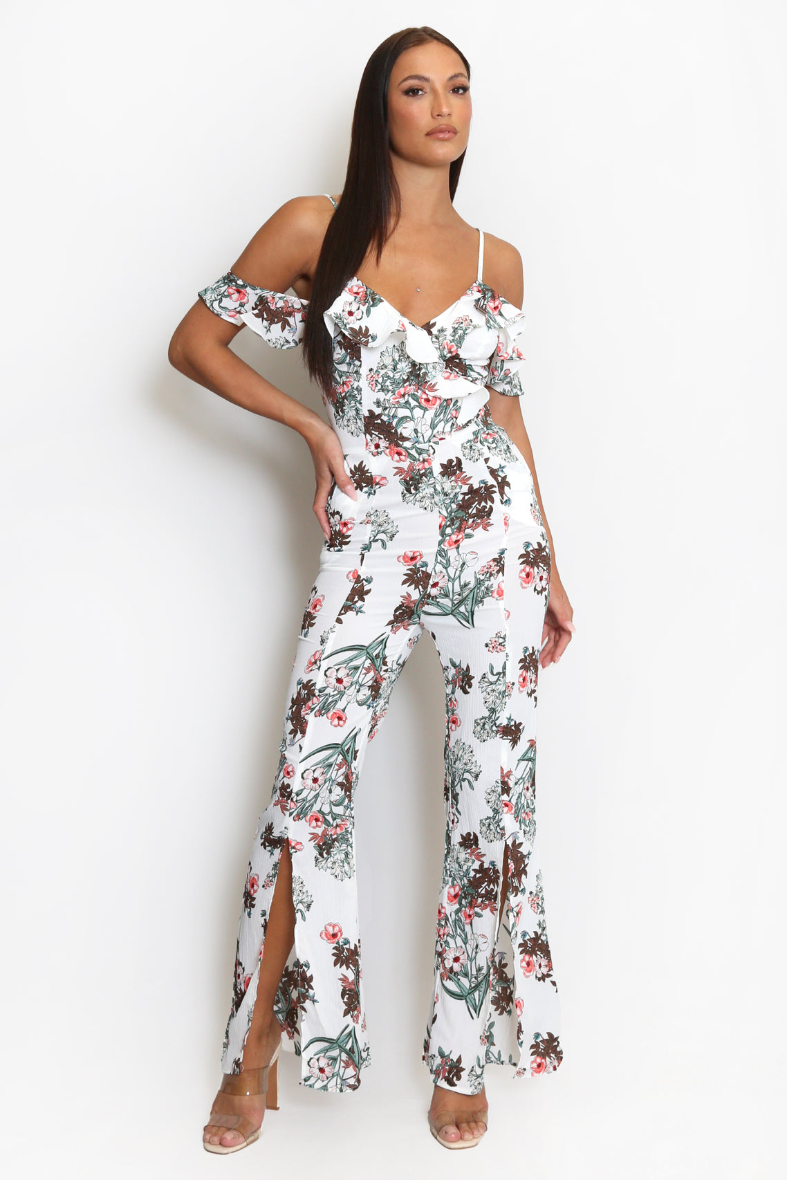 AUSHA FLORAL JUMPSUIT