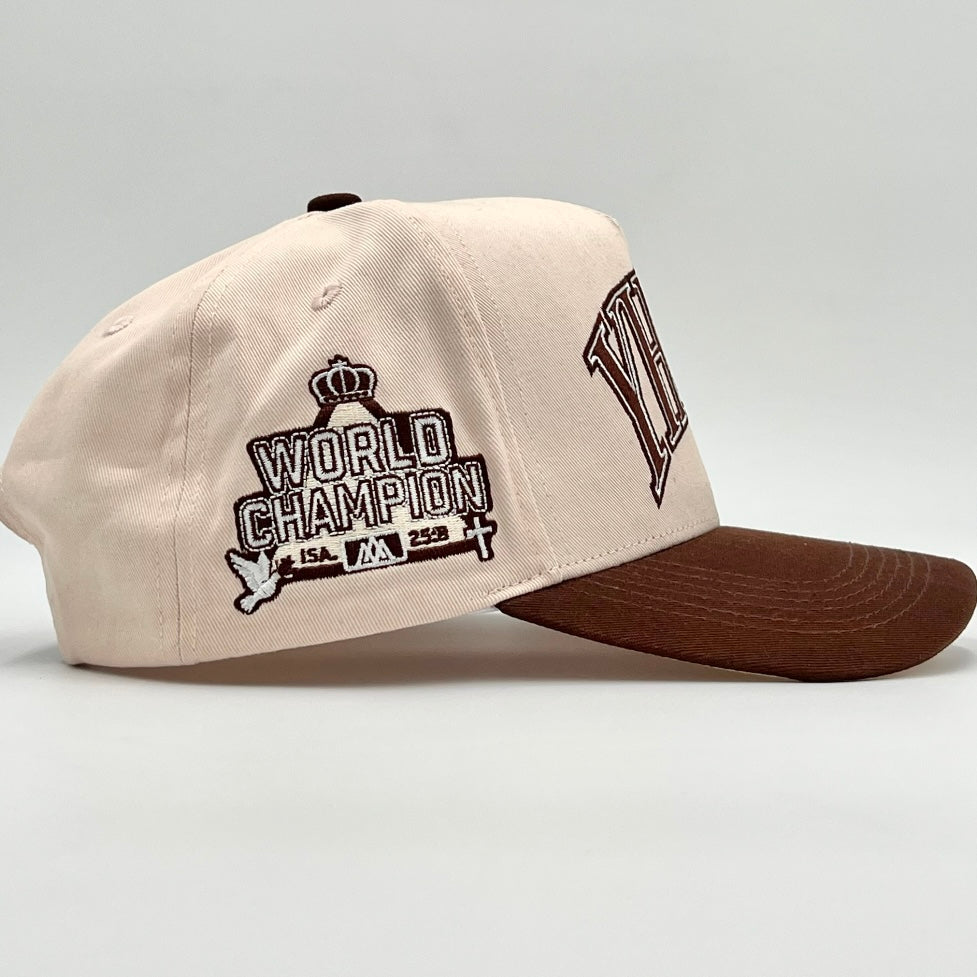 [PRE-ORDER - SHIPS AUGUST 15TH] ‘YHWH’ Structured SnapBack - Cream/Brown