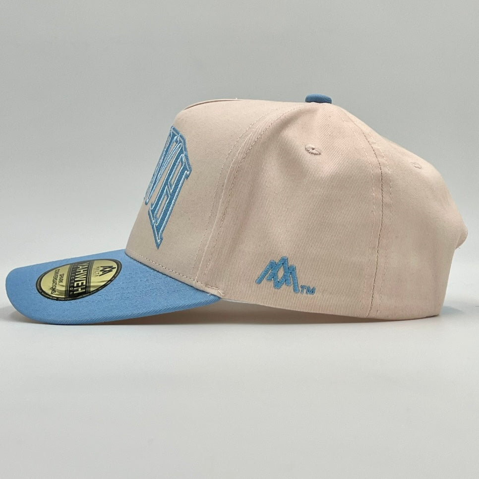 [PRE-ORDER - SHIPS AUGUST 15TH] ‘YHWH’ Structured SnapBack - Cream/Baby Blue
