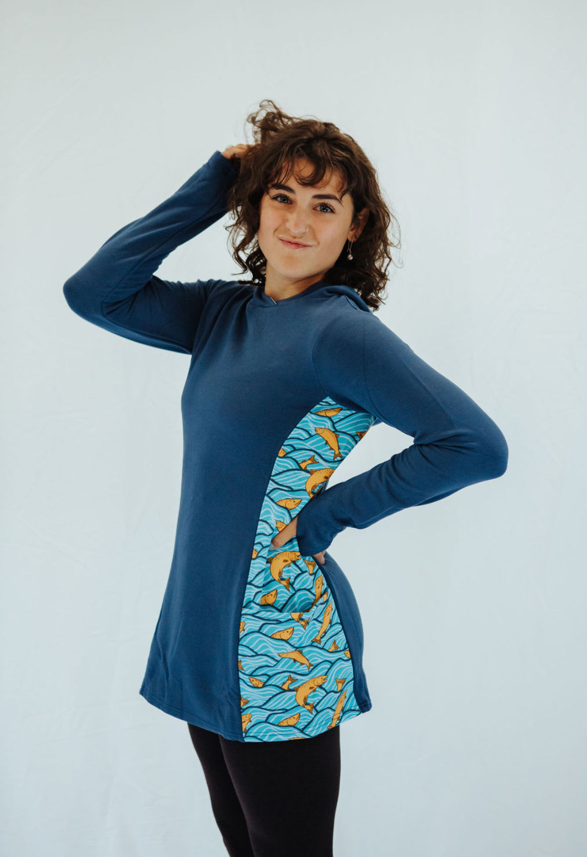 Seaside Blue Fish Tunic