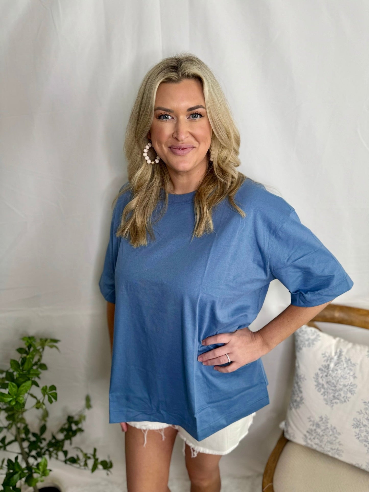Cotton Oversized Tee The Comfy Tee Sweet Jude Boutique