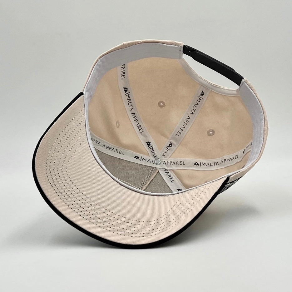 [PRE-ORDER - SHIPS AUGUST 15TH] ‘YHWH’ Structured SnapBack - Cream/Black